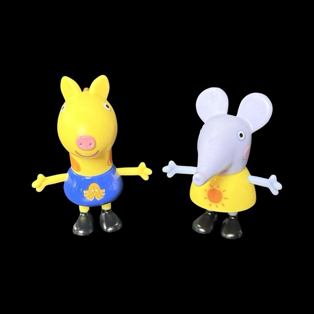 Peppa Pig George Elephant‎ and Gerald Giraffe Lot of 2 Replacement Figures